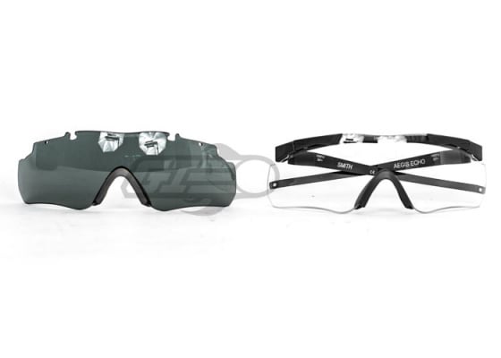 Smith Optics Aegis Echo Compact Shooting Glasses ( Black )