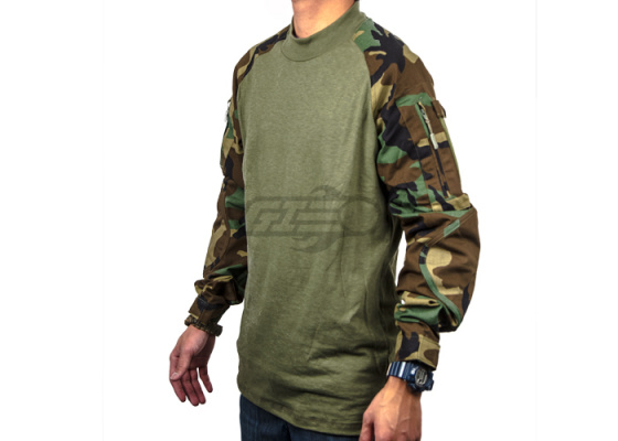 Tru-Spec Combat Shirt ( Woodland / MD / Regular )