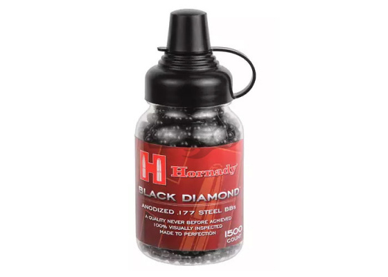 Umarex Hornady Black Diamond .177 Cal. 1500 ct. Steel BB ( Black )