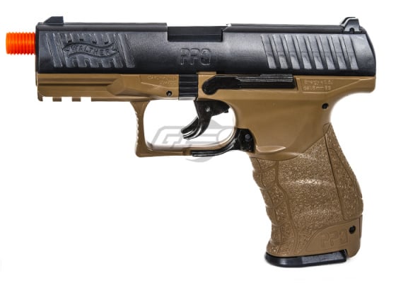 Elite Force Walther PPQ Spring Airsoft Pistol w/ Mock Suppressor ( Dark Earth / Black )