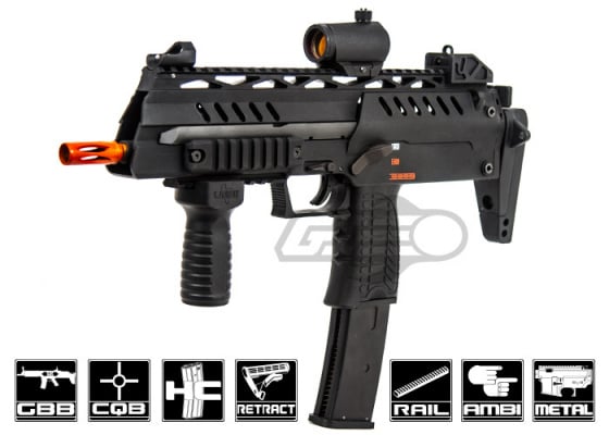 WE SMG8 MK7 GBB Airsoft SMG ( Black )