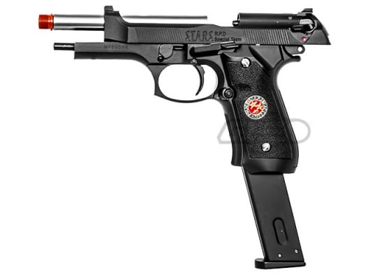 WE Full Auto M9 STARS Gas Blow Back Pistol Airsoft Gun