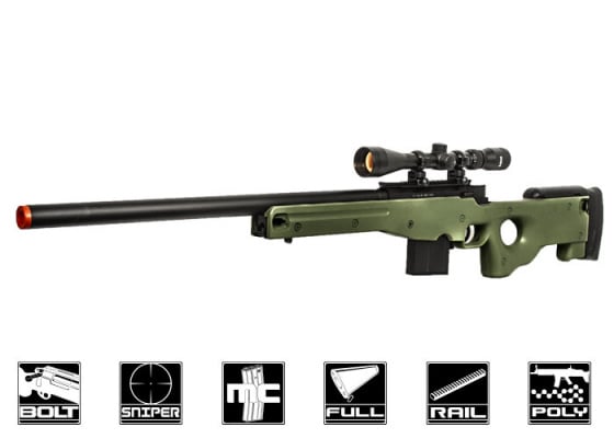 Well MK96 Compact Bolt Action Sniper Airsoft Rifle ( OD Green )