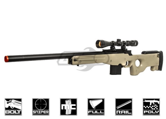 Well MK96 Compact Bolt Action Sniper Airsoft Rifle ( Tan )