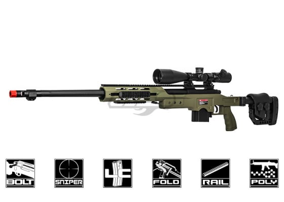 Well MB4411G Bolt Action Sniper Airsoft Rifle ( OD Green )