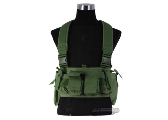 Airsoft GI BCT-3 Essential M4 / AK Ammo Chest Rig ( OD Green )