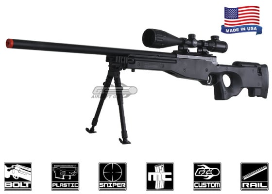 Airsoft GI Full Metal Fully Upgraded G98 Bolt Action Sniper Airsoft Rifle ( Black )