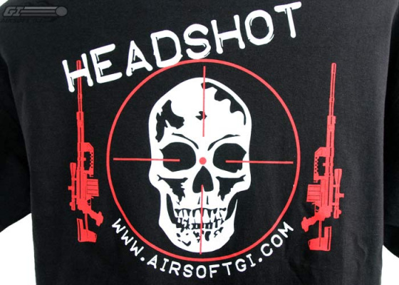 Airsoft GI Headshot T-Shirt ( Black / S )