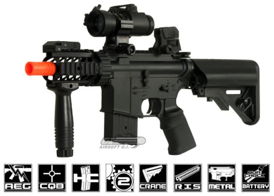 AGM MP039 M4 CQB RIS Compact AEG Airsoft Rifle ( Black )