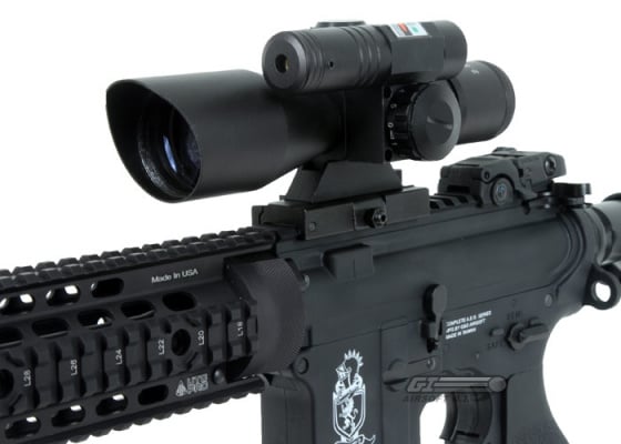 AIM Sports 2.5-10x40 Dual Illuminated Scope ( w/ Green Laser )