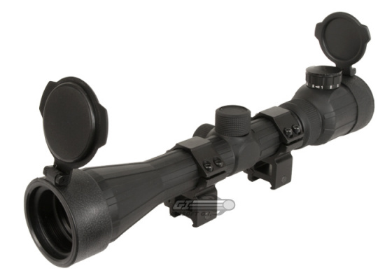 Bravo 3-9X40 OE Scope ( Red & Green Illuminated w/ Scope Rings )