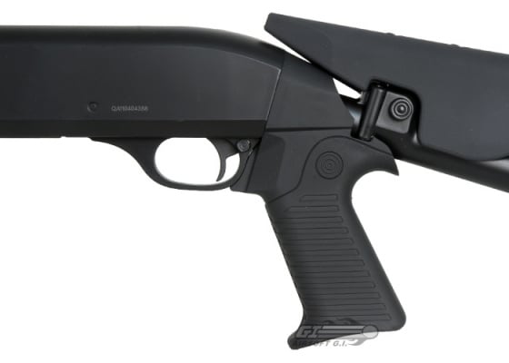 Bravo B28C 3 Burst Retractable Stock Spring Airsoft Shotgun ( Black )