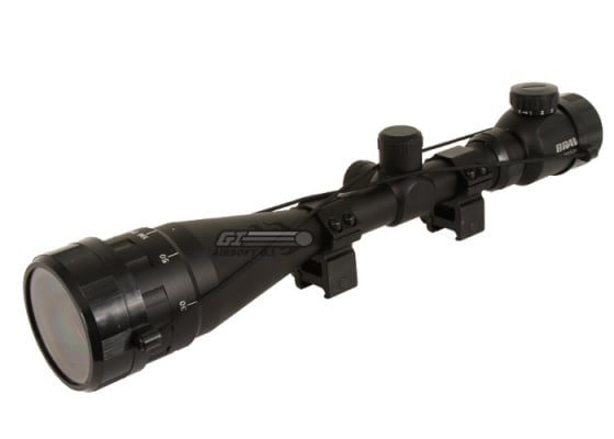 Bravo 4-16x50 Scope ( Red & Green Illuminated w/ Scope Rings )