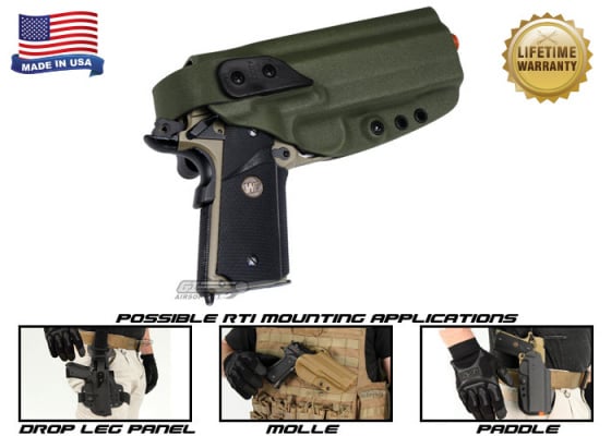 G-Code XST RTI 1911 w/ Rail Right Hand Holster ( OD Green )