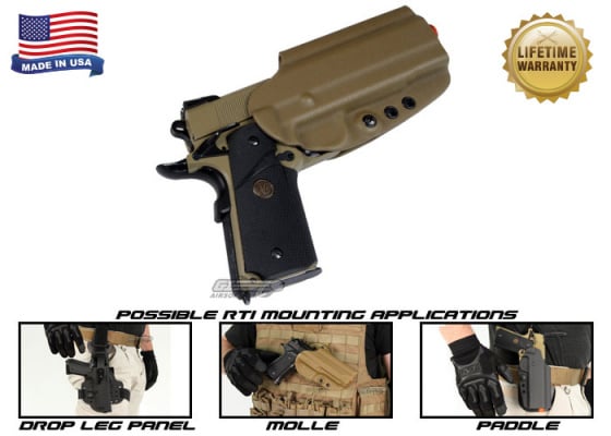 G-Code OSH RTI 1911 w/ Rail Right Hand Holster ( Coyote )