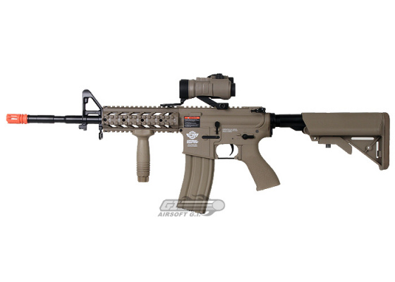 G&G Combat Machine GC16 Raider-L M4 Carbine AEG Airsoft Rifle ( Tan )