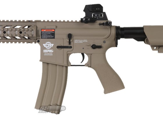 G&G Combat Machine GC16 Raider-L M4 Carbine AEG Airsoft Rifle ( Tan )