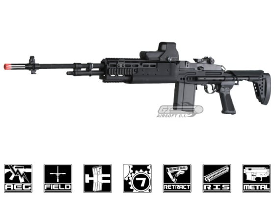 G&G M14 EBR / HBA Long Sniper Rifle AEG Airsoft Rifle ( Black )