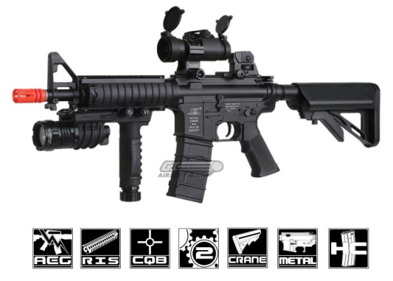 ICS M4 CQBR AEG Airsoft Rifle ( Black )