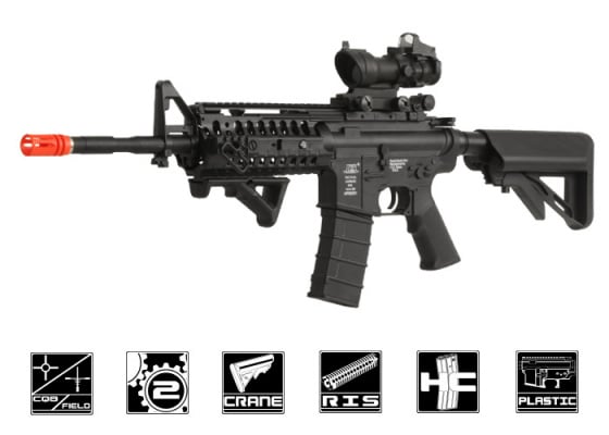 ICS M4 Sport S-System w/ Crane Stock AEG Airsoft Rifle ( Black )