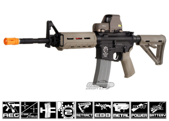 Javelin Magpul MOE M4 Carbine Blowback AEG Airsoft Rifle ( Black / Tan )