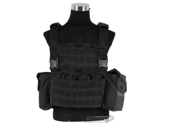 J-Tech 1000D Cordura CP-6 Combat MPS Chest Rig ( Black / Tactical Vest  )