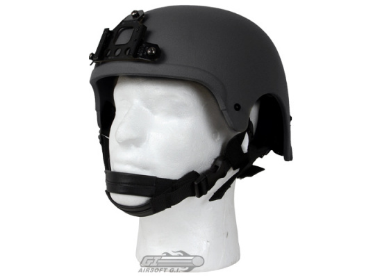 King Arms Mil-Force Professional ( IBH ) Helmet w/ NVG Mount ( Black )