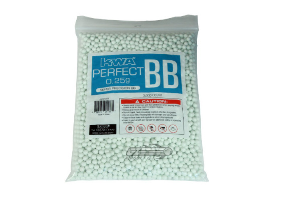 KWA Perfect .25g 3000 ct. BBs ( White )