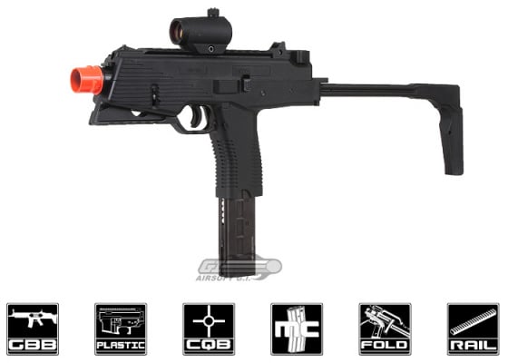 KWA KMP9R RIS NS2 GBB Airsoft SMG ( Black )