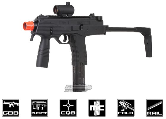 KWA KMP9 NS2 GBB Airsoft SMG ( Black )