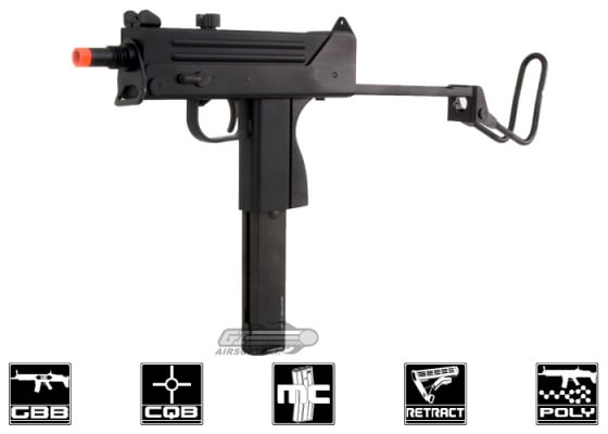 KWA M11A1 NS2 GBB Airsoft SMG ( Black )