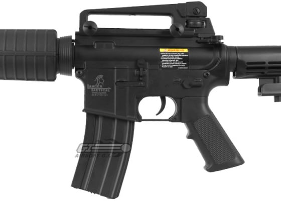 Lancer Tactical LT01B M4 Commando Carbine AEG Airsoft Rifle ( Black )