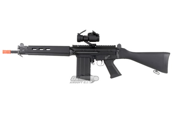 Lancer Tactical FAL Carbine AEG Airsoft Rifle ( Black )