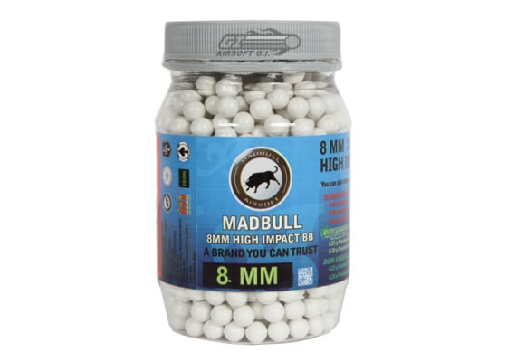 Madbull High Impact 8mm .48g 850 rd. BBs ( White )