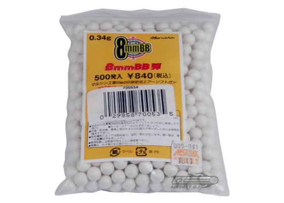 Marushin 8mm .34g 500bbs ( White )