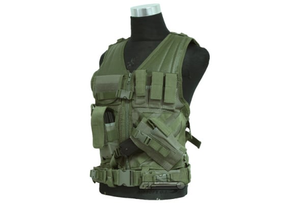 NcSTAR Crossdraw Tactical Vest ( OD Green / S - L )