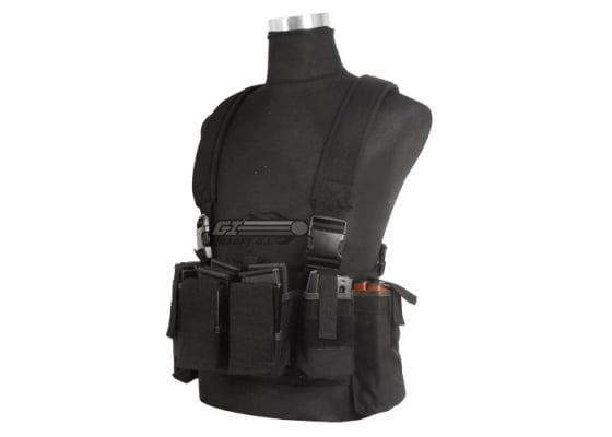 Airsoft GI BCT-3 Essential M4 / AK Ammo Chest Rig ( Black )