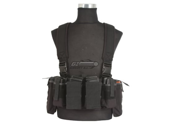 Airsoft GI BCT-3 Essential M4 / AK Ammo Chest Rig ( Black )