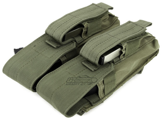 Condor Outdoor MOLLE Double AK Kangaroo Magazine Pouch ( OD Green )