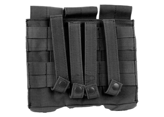 Condor Outdoor Molle Triple AK Kangaroo Magazine Pouch ( Black )