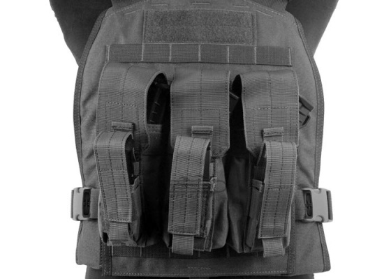 Condor Outdoor Molle Triple AK Kangaroo Magazine Pouch ( Black )