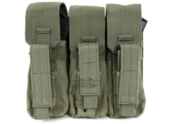 Condor Outdoor Molle Triple AK Kangaroo Magazine Pouch ( OD Green )