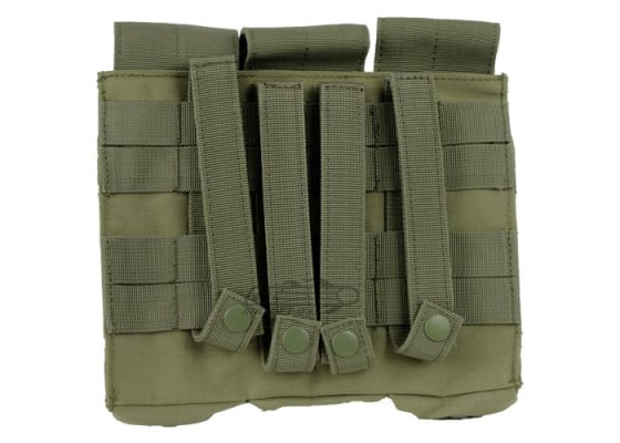 Condor Outdoor Molle Triple AK Kangaroo Magazine Pouch ( OD Green )