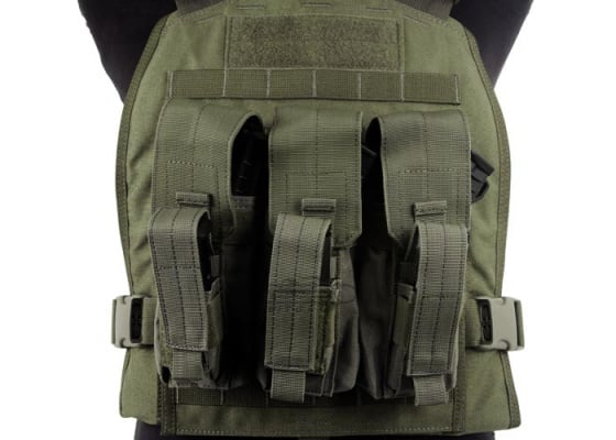 Condor Outdoor Molle Triple AK Kangaroo Magazine Pouch ( OD Green )