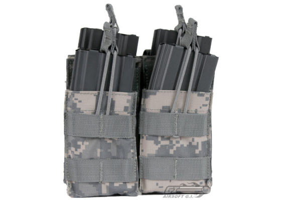 Condor Outdoor Double Stacker Open-Top M4 Magazine MOLLE Pouch ( Black )