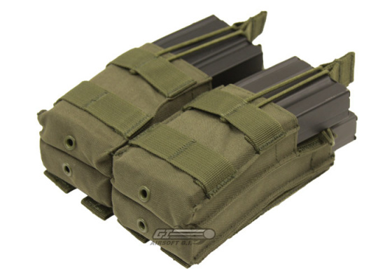 Condor Outdoor Double Stacker Open-Top M4 Magazine MOLLE Pouch ( OD Green )