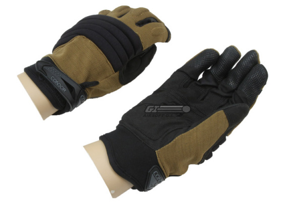 Condor Outdoor Stryker Padded Knuckle Tactical Gloves ( Coyote / M - 9 )