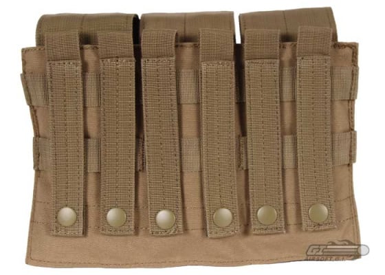 Condor Outdoor Molle Triple M4 / M16 Magazine Pouch ( Tan )