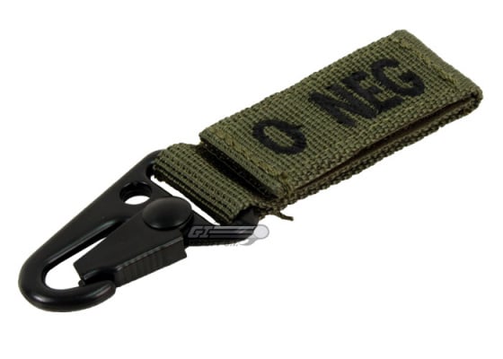 Condor Outdoor O Negative Blood Type Key Chain ( OD Green )