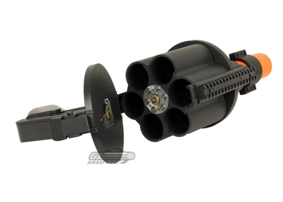 Pro Arms 6 Shell Revolving Airsoft Grenade Launcher ( Black )